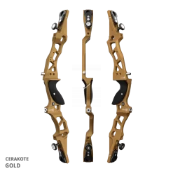 Mybo Wave XS 23" Recurve Riser 2024 -Bow Arrow Discount Store wave xs 23 gold 852547