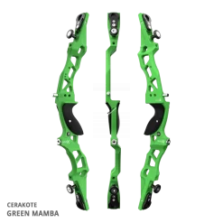 Mybo Wave XS 23" Recurve Riser 2024 -Bow Arrow Discount Store wave xs 23 green mamba 852552